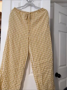 Yellow Gingham Pants